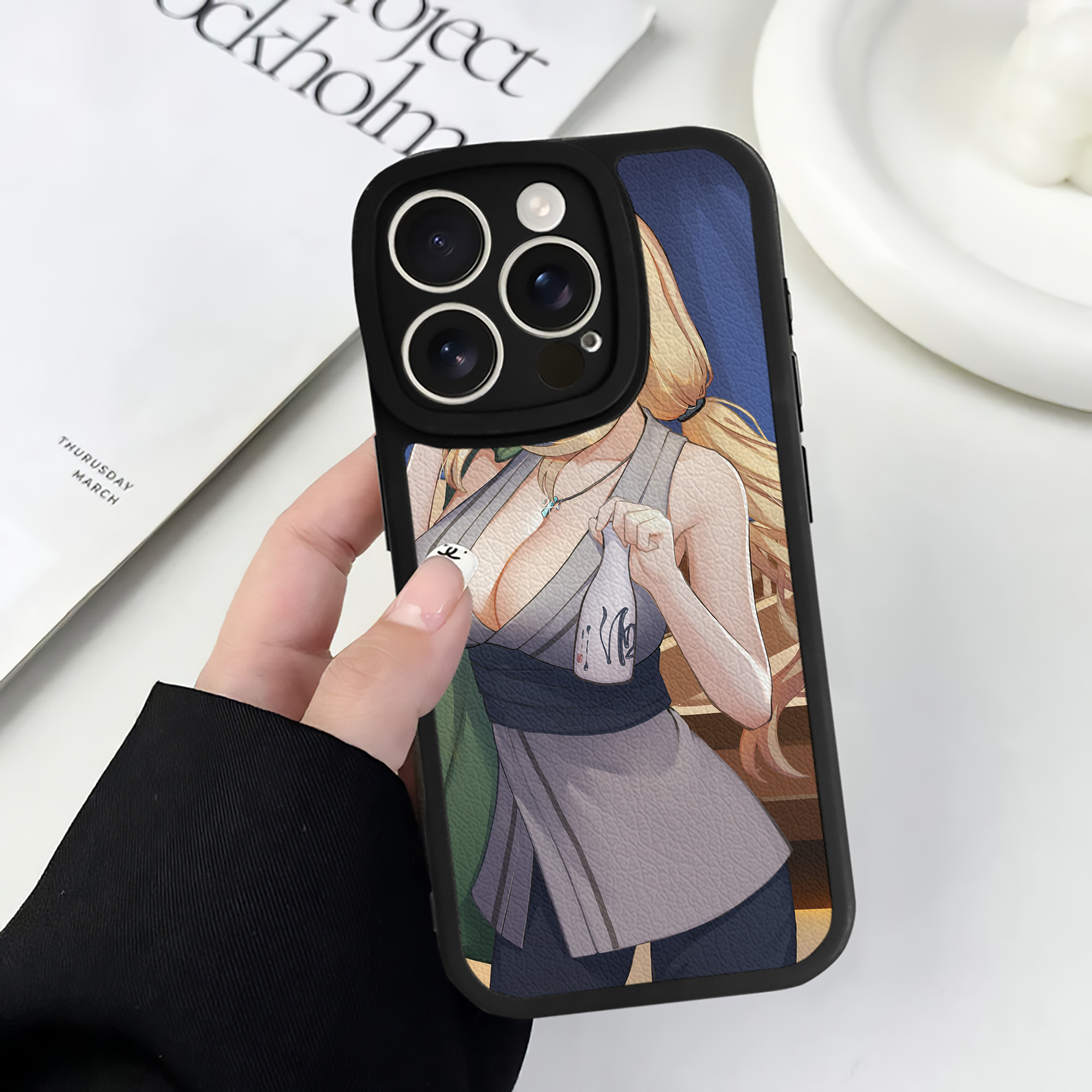（画像用） NARUTO -ナルト- NARUTO -ナルト- 疾風伝 【iPhone 16シリーズ対応】シリコンスマホケース（レザー調） 材質：シリコン